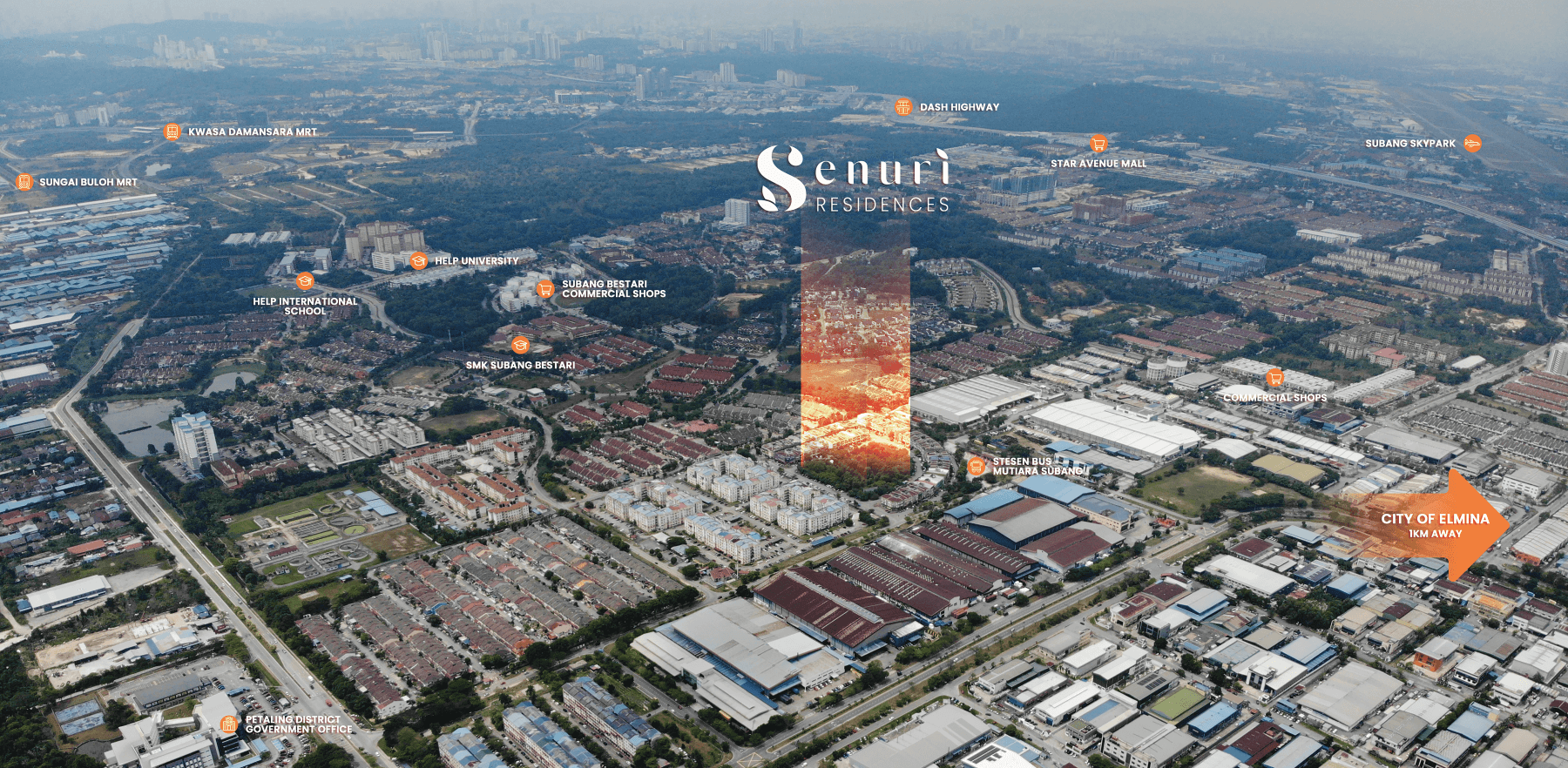 Senuri Residences - Aerial View